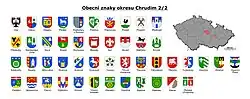 Přehled obecních znaků okresu Chrudim II.