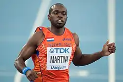 Churandy Martina na MS 2011 v Tegu