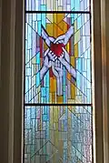 Vitráž okna v boční lodi
