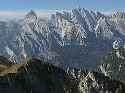 Nejvyšší vrchol Cima dei Preti