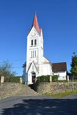 Evangelický kostel v části Turíčky