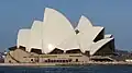 Opera v Sydney, celková silueta, architekt Jørn Utzon, 1956