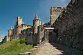 Audská brána (Porte d’Aude) na západní straně pevnosti.