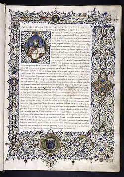 Manuskript spisu De civitate Dei (1470)