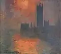 Claude Monet: Parlament při západu slunce