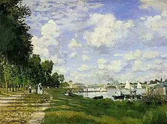 Claude Monet, Vodní nádrž v Argenteuilu, 1872