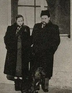 Lída a Vlado Clementisovi se svým psem Brokem