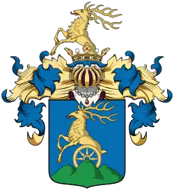 Základem erbu Pálffyů je jelen a půlkolo