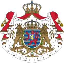 Znak lucemburského velkovévodství resp. velkovévodů z dynastie oranžsko-nasavské