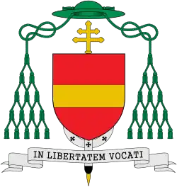 Znak Mons. Descubeho arcibiskupa rouenského, primase Normandie (užito schéma znaku pro primase)