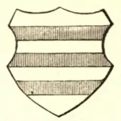 Erb Svídnických z Chotěmic (rytina a kresba sester Šlechtových z Vlašimi, okolo roku 1889)