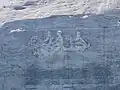 Největší plochý reliéf na světě, na stěně Stone Mountain. Znázorňuje tři osobnosti Konfederace: Roberta E. Lee, Thomase J. Jacksona a Jeffersona Davise.