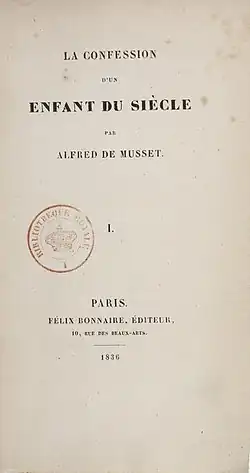 Titulní strana prvního vydání z roku 1836