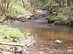 Soutok Rotavy a potoka Skřiváň