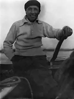 Constantin Grünberg purjehtimassa 1930-1940