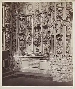 Vnitřní pohled na klášter Santa Cruz, Coimbra, Portugalsko, Charles Thurston Thompson.