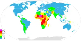 fertility rate map