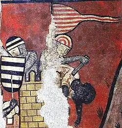 Boje evropských těžkooděnců s Maury v Madině Mayurqa