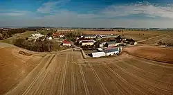 Letecký pohled od jihu