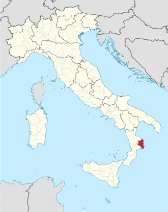 Provincie Crotone na mapě Itálie