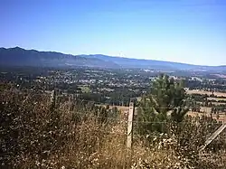 Pohled na Cunco (v pozadí)