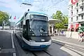 Pořadové číslo (11) na vozu tramvaje v Curychu