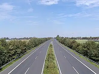 Dálnice A27 (Německo) u Cuxhavenu.