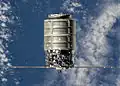 Cygnus u ISS během mise Orb-D1.
