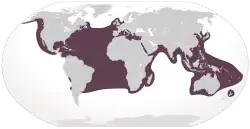 Mapa rozšíření karety obecné