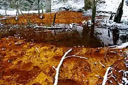 Malenický pramen v zimě