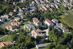 Letecký pohled na Dáku