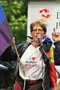 Clare Dimyon na Duhovém Pride v Bratislavě 2010