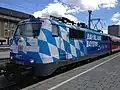 Bavorské routování na lokomotivě Deutsche Bahn