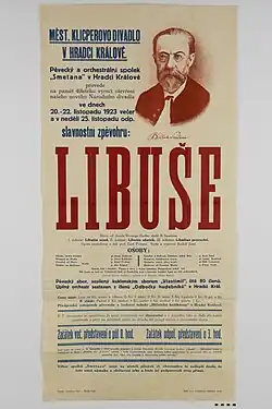 Program představení Libuše z roku 1923