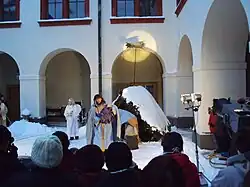 Představení Živý betlém, prosinec 2010 na nádvoří zámku