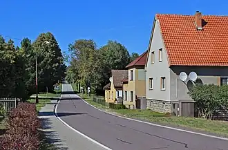 Silnice II/406 ve Velkém Pěčíně