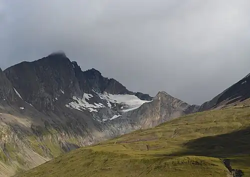 Daber- a Tredeberspitze od jihovýchodu