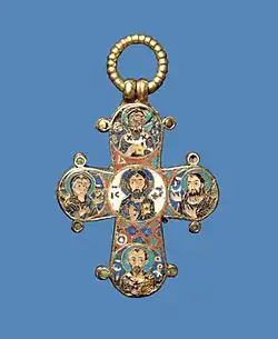 Křížek královny Dagmar, zadní strana