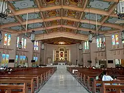 Interiér katedrály v roce 2024