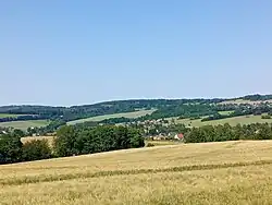 Pohled od Sieben Linden