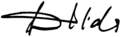 Podpis Dalidy