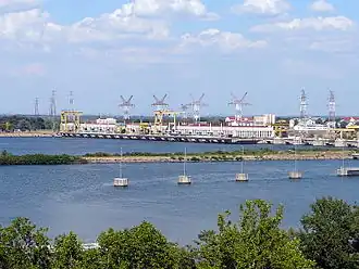 Návodní strana ze srbského břehu