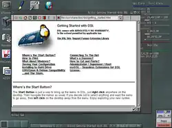Damn Small Linux 3.3 po startu