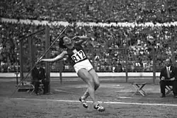 Dana Zátopková na helsinské olympiádě (1952)