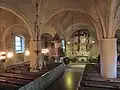 interiér farního kostela