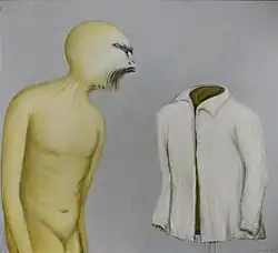 Daniel Pešta, Výkřik č. 3, akryl na plátně, 200 × 220 cm, 2015–2017