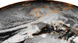 Orkán Daria 25. ledna 1990