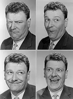 Koláž Kinga z vystoupení v Kraft Music Hall v roce 1959