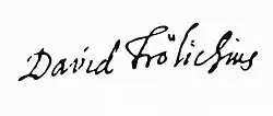 Dávid Frölich – podpis
