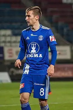 David Houska v dresu SK Sigma Olomouc (2018)